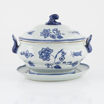 A 'Nejlika' porcelain tureen with cover, from IKEAs' 18th century series, 1990's.