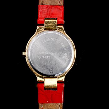 ARMBANDSUR, guld på stål, Ferrari, 1980-tal.