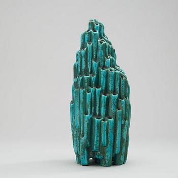 A Hans Hedberg faience piece of coral, Biot, France.