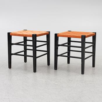 A pair of stools for Gemla, second half of the 20th-century.