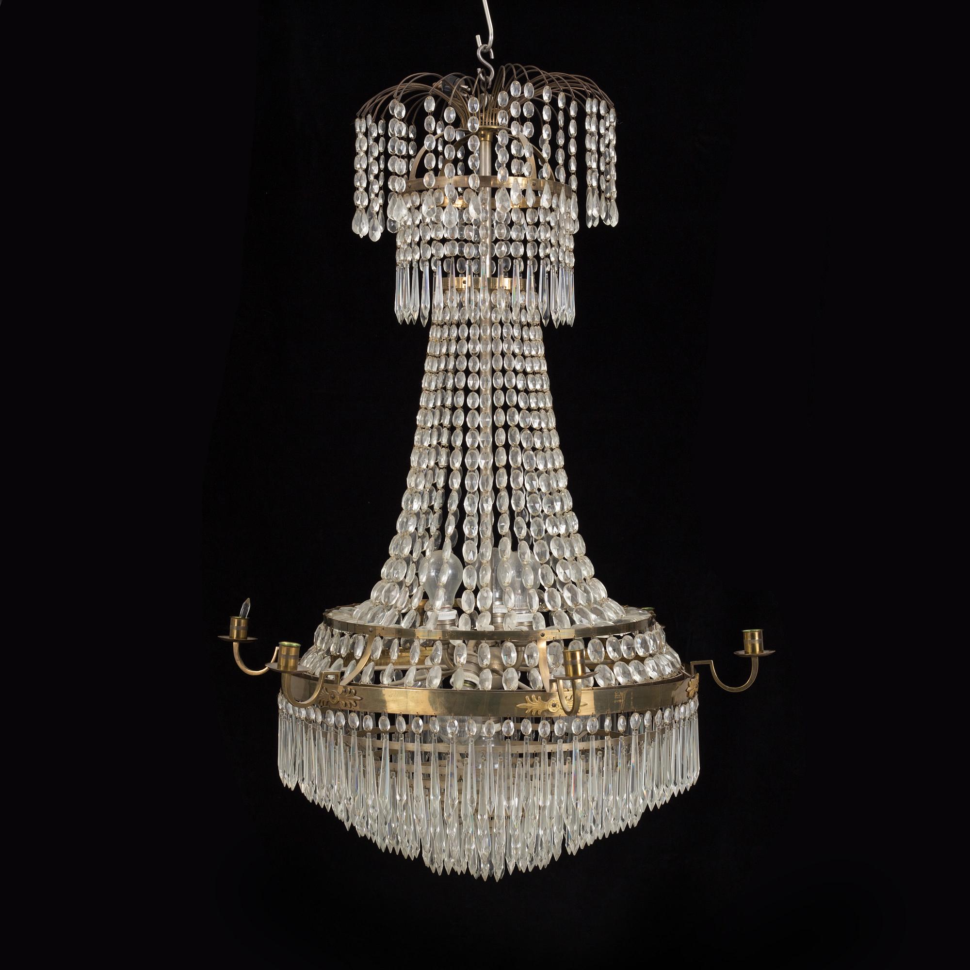 An early 20th century chandelier.