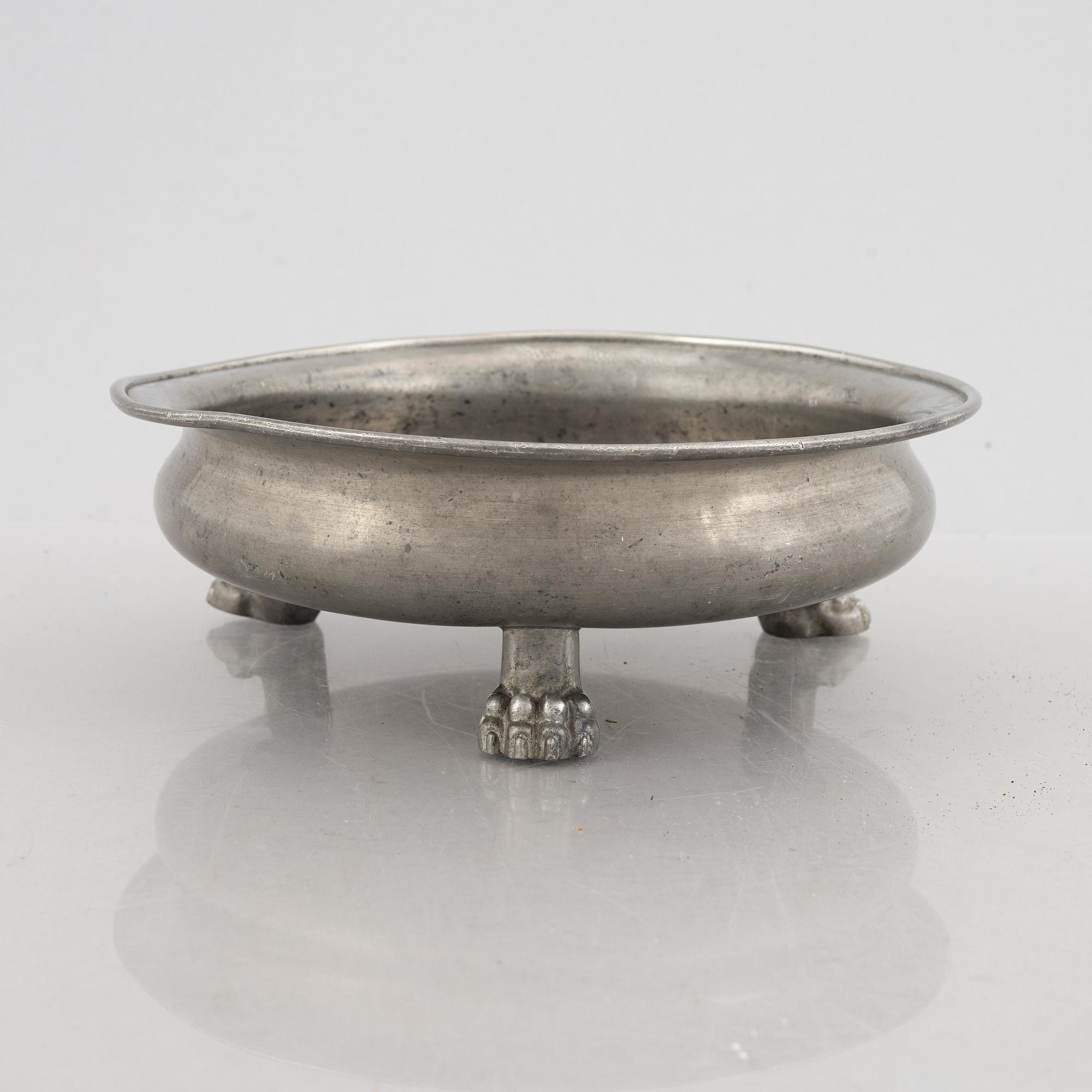 Estrid Ericson & Anna Petrus, a pewter bowl for Svenskt Tenn, model no A470, Stockholm 1929.