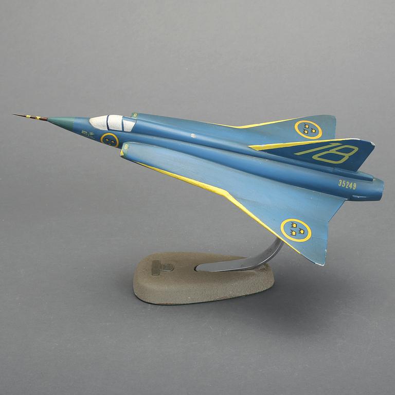 FLYGMODELL, SAAB, Saab-J35, "Draken". 1950-tal.