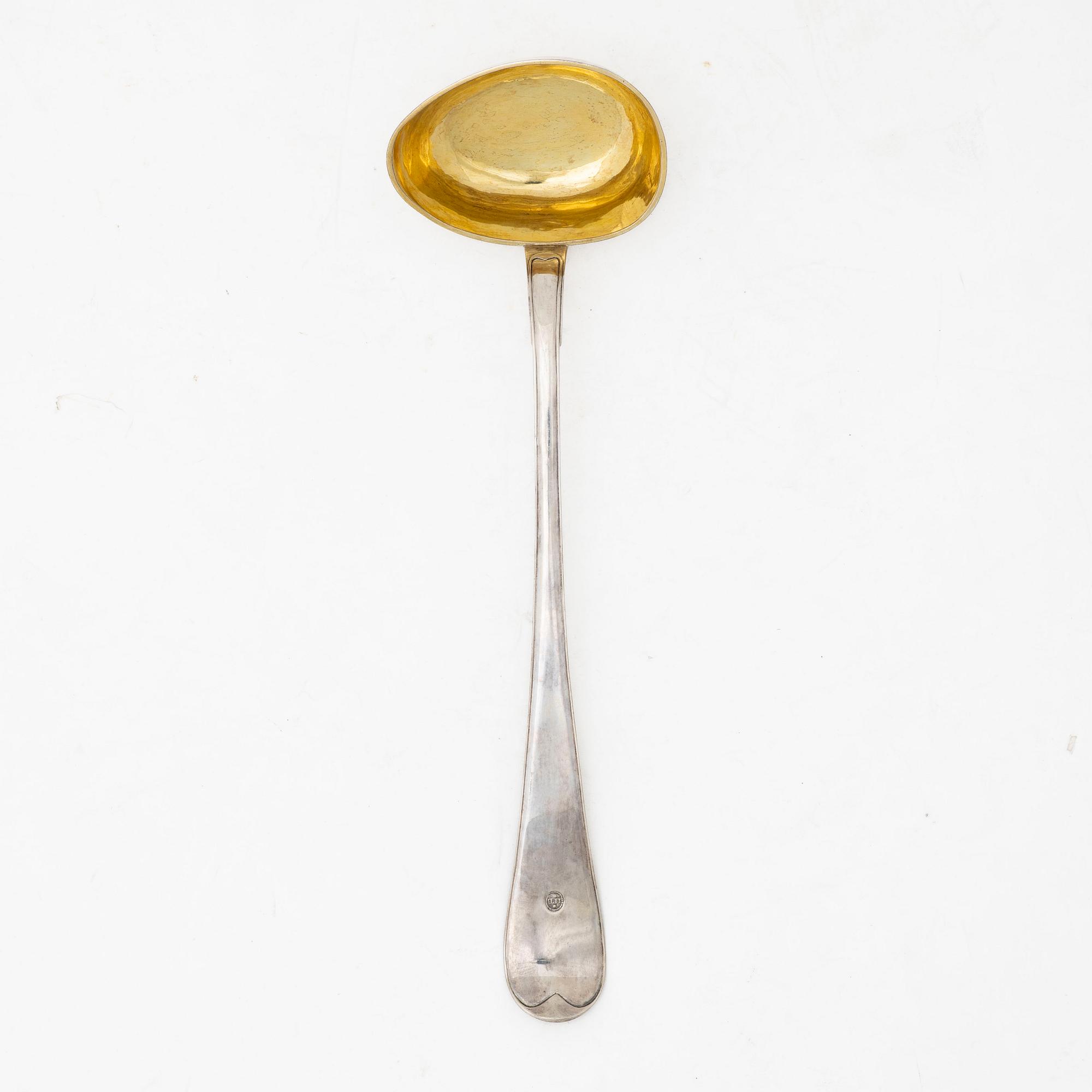 Pehr Zethelius, soppslev, silver, Stockholm 1781.