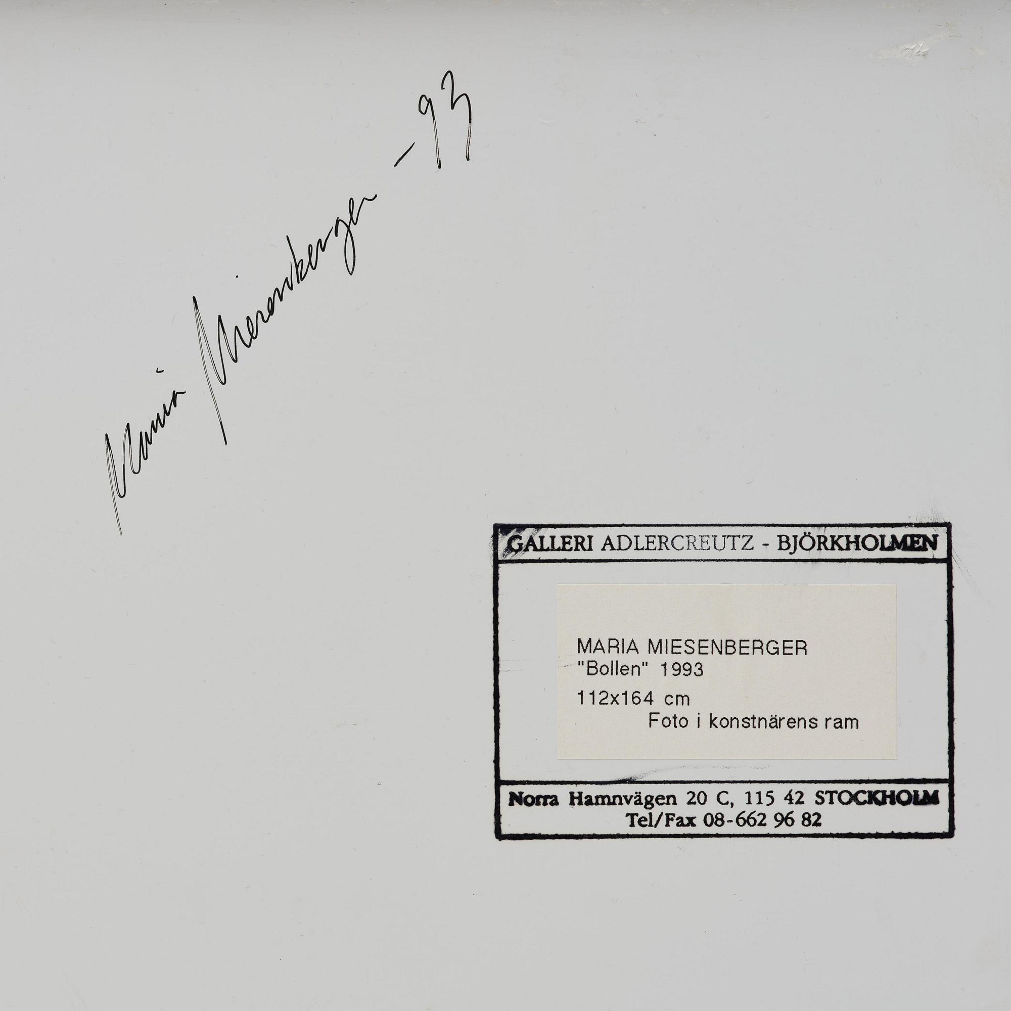 Maria Miesenberger, "Bollen", 1993.