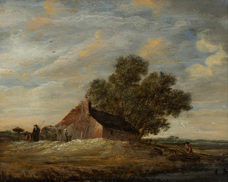 Holländsk skola, 1700-tal, olja på pannå.