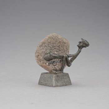 HENRY GUSTAFSSON, skulptur "Lyftet" signerad.