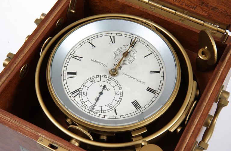 KRONOGRAF/SKEPPSUR, Glashütter, Tyskland, 1900-talets mitt.