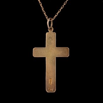 KORS, guld 56 (14K). 1800-talets slut, S:t Petersburg. Vikt ca 4,3 g.