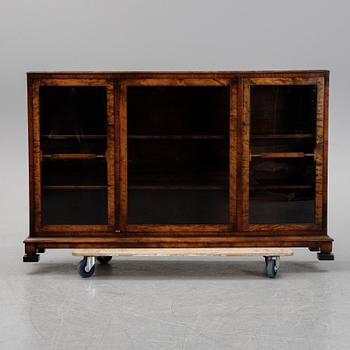 A birch display cabinet, Swedish Grace, first half of the 20th century.