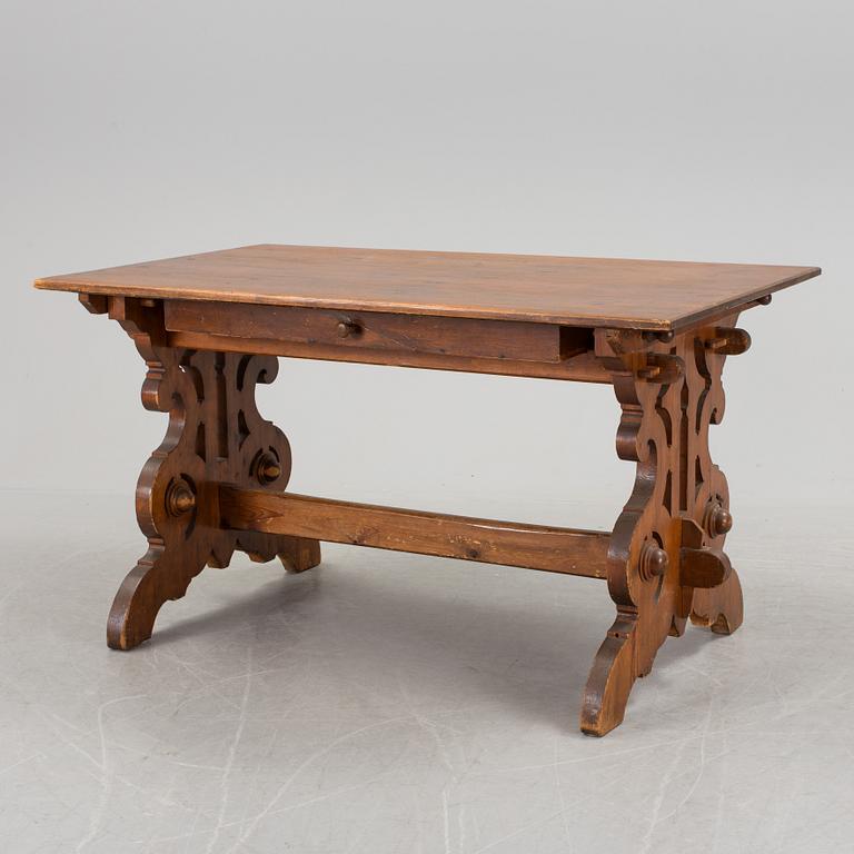 A Swedish late 19th century pine wood table.