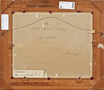 ERIK OLSON, olja på pannå, sign o dat 1946.