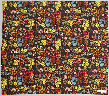 GARDINLÄNGDER, 2 st, linne, "Baranquilla", Josef Frank.