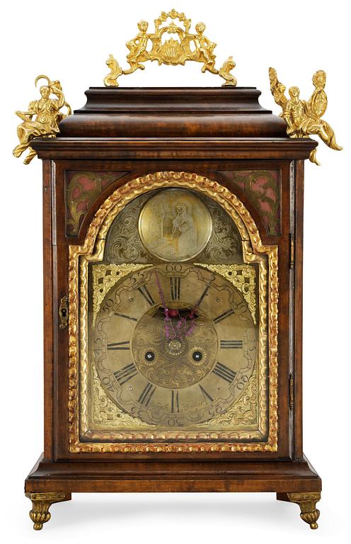 An Austrian 18th cent bracket clock by Joseph Kramer in Retz.