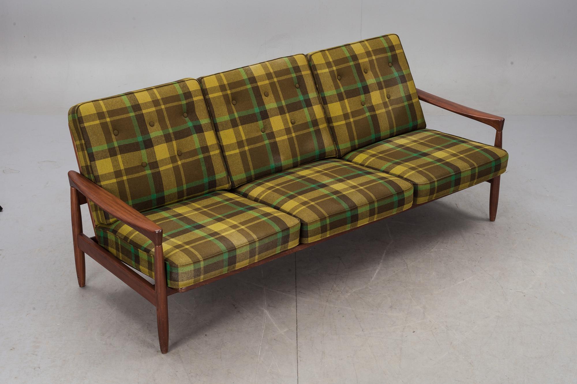 SOFFGRUPP, 2 delar. "Kolding", Erik Wørtz, 1960-tal.