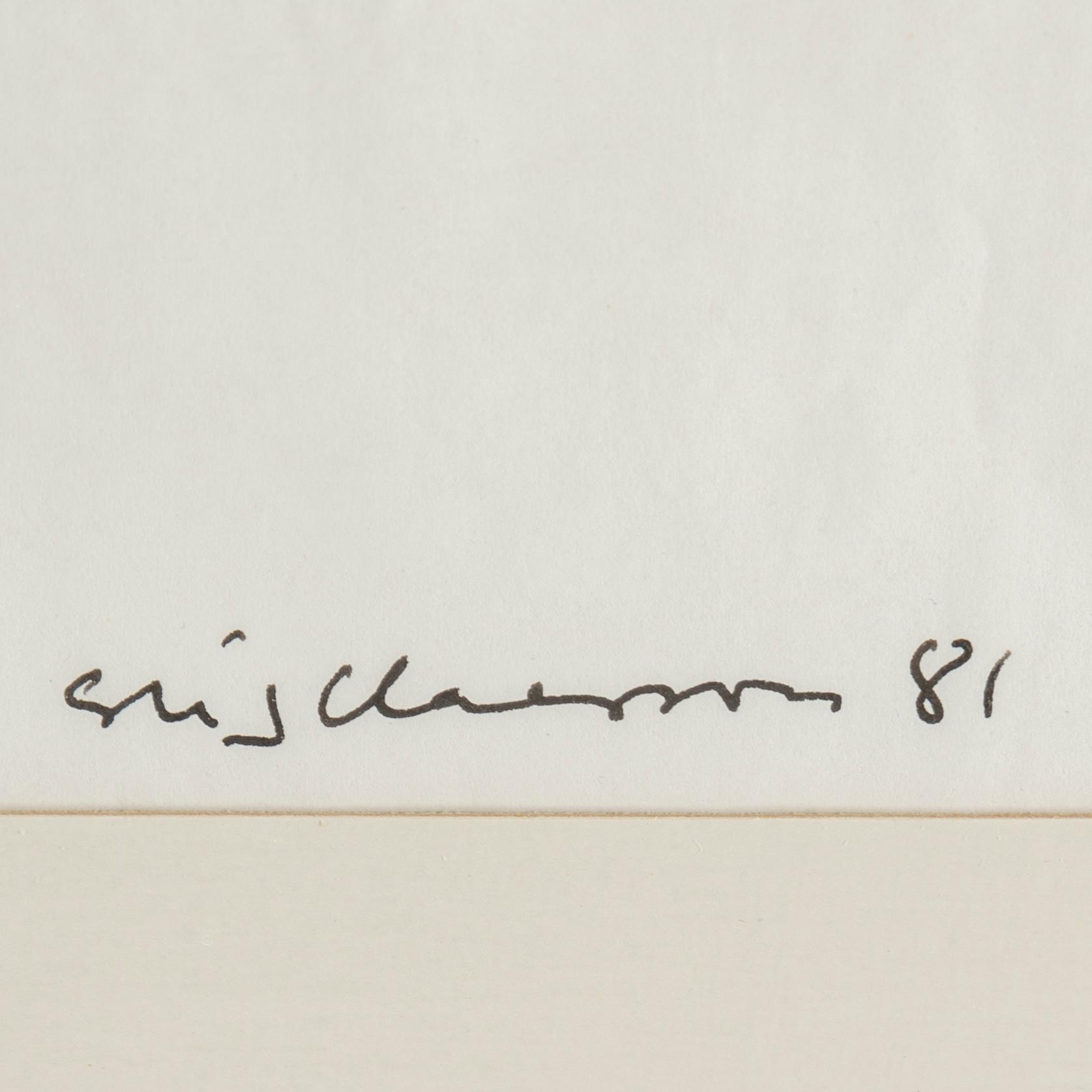 STIG CLAESSON, an ink drawing, signed and dated 81.