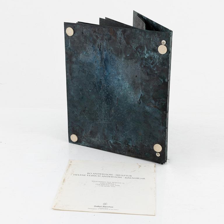 Bo Andersson, skulptur, koppar, signerad KGBA och daterad -94.