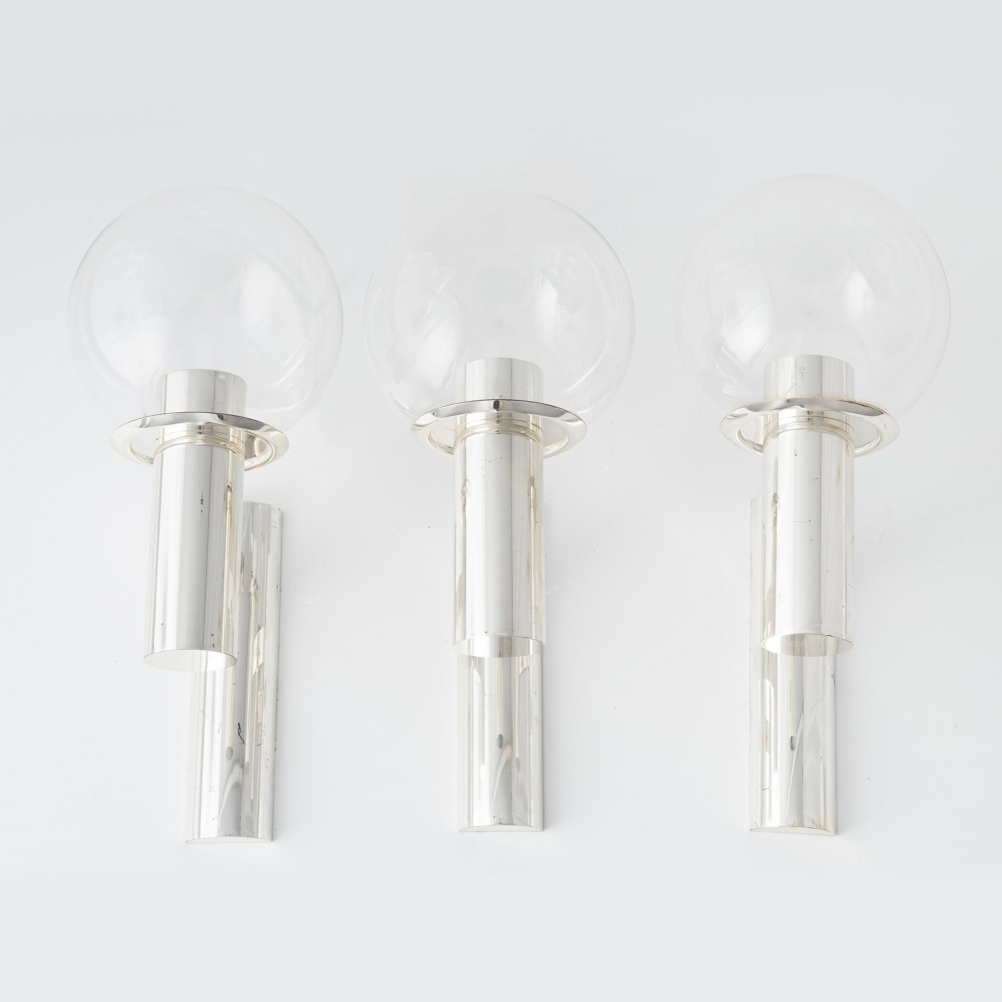 Ott International, wall lamps, set of 3.