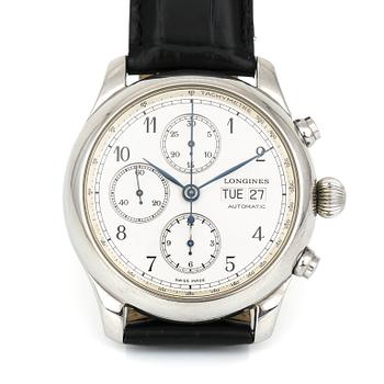 ARMBANDSUR, herr, Longines, "Weems cronograph", Swiss Air no:2.