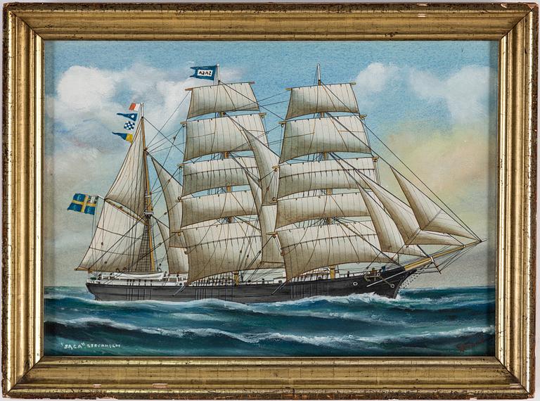 GUSTAF FREDRIKSSON, watercolour, signed.