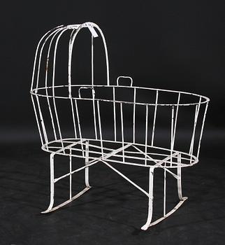 BARNSÄNG/VAGGA, järn, 1800/1900-tal.