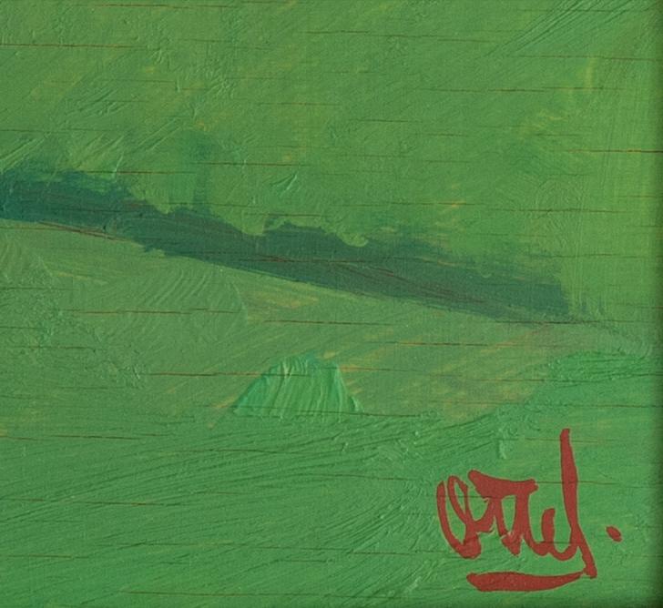 Otte Sköld, oil on panel, signed.