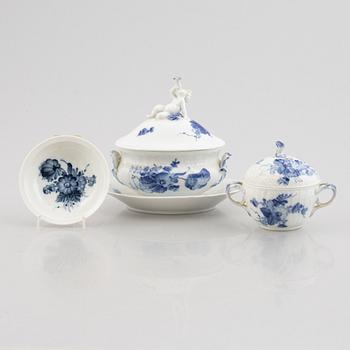 Royal Copenhagen, three pieces of "Blur Flower" porcelain, Denmark.