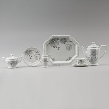 KAFFESERVIS, 23 delar, porslin, "Maria Björnbär", Rosenthal.
