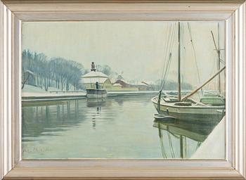 Ali Munsterhjelm, Aura River During Winter.