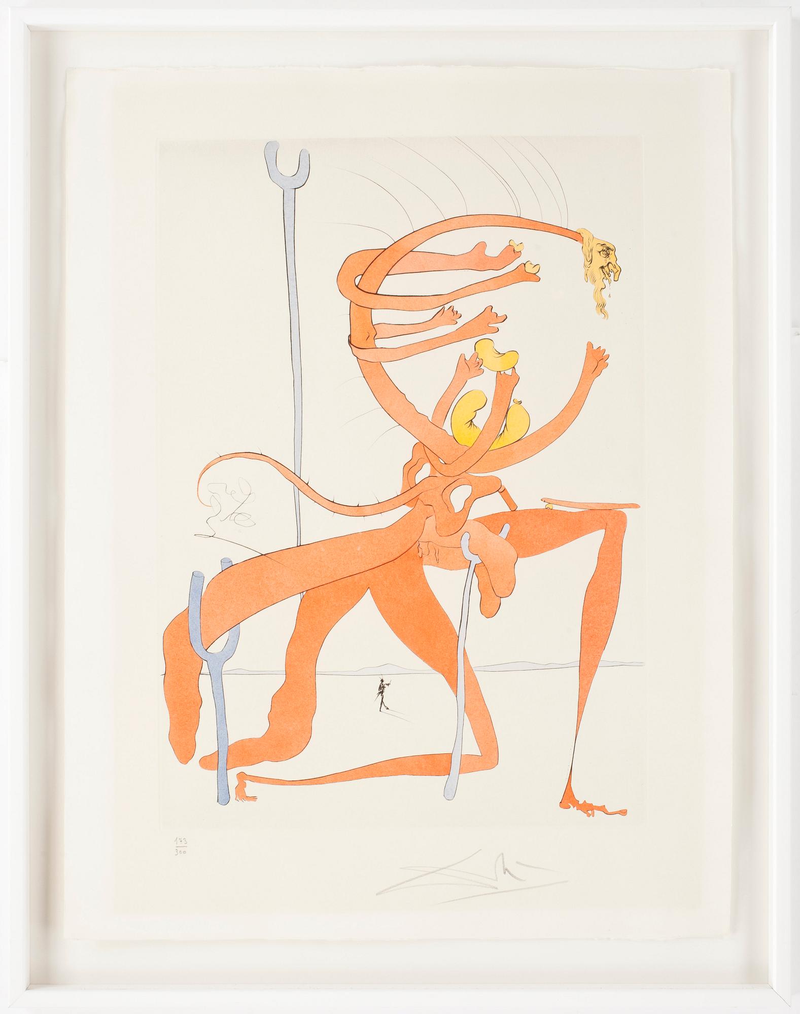SALVADOR DALÍ, torrnålsgravyr, signerad o numrerad 173/300.