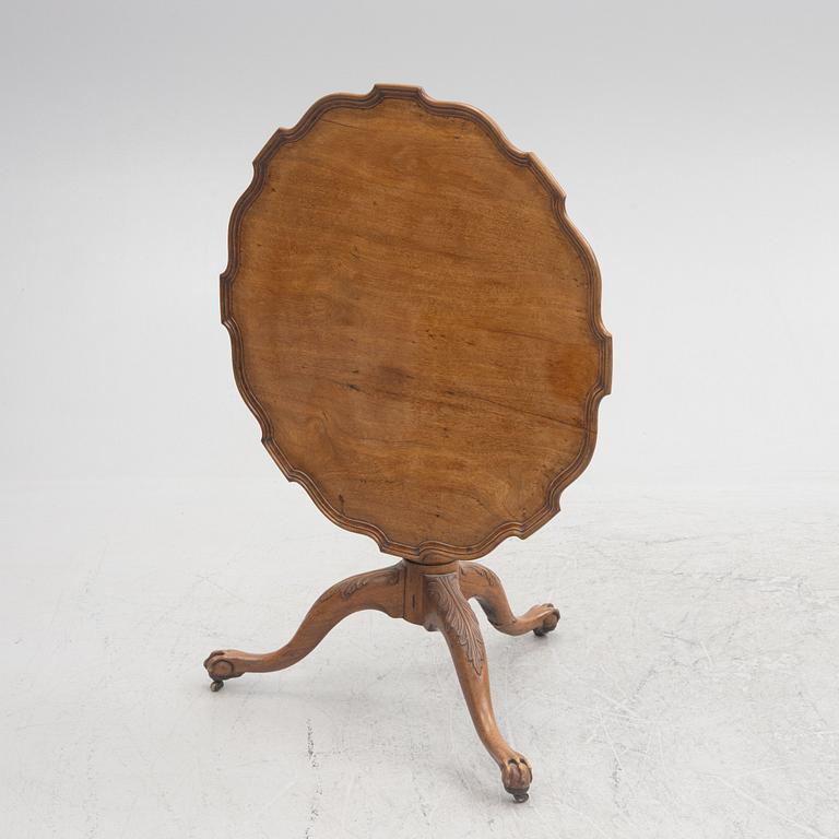 A pie-trust table, England, late 18th Century.