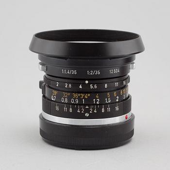 A Summicron lens, 1:2/35, nr 2539335, Ernst Leitz, Canada, second half of the 20th century.