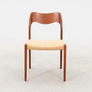 Niels Otto Møller, chair, model no. 71, J.L. Møllers Møbelfabrik, Denmark, 1950s/60s.