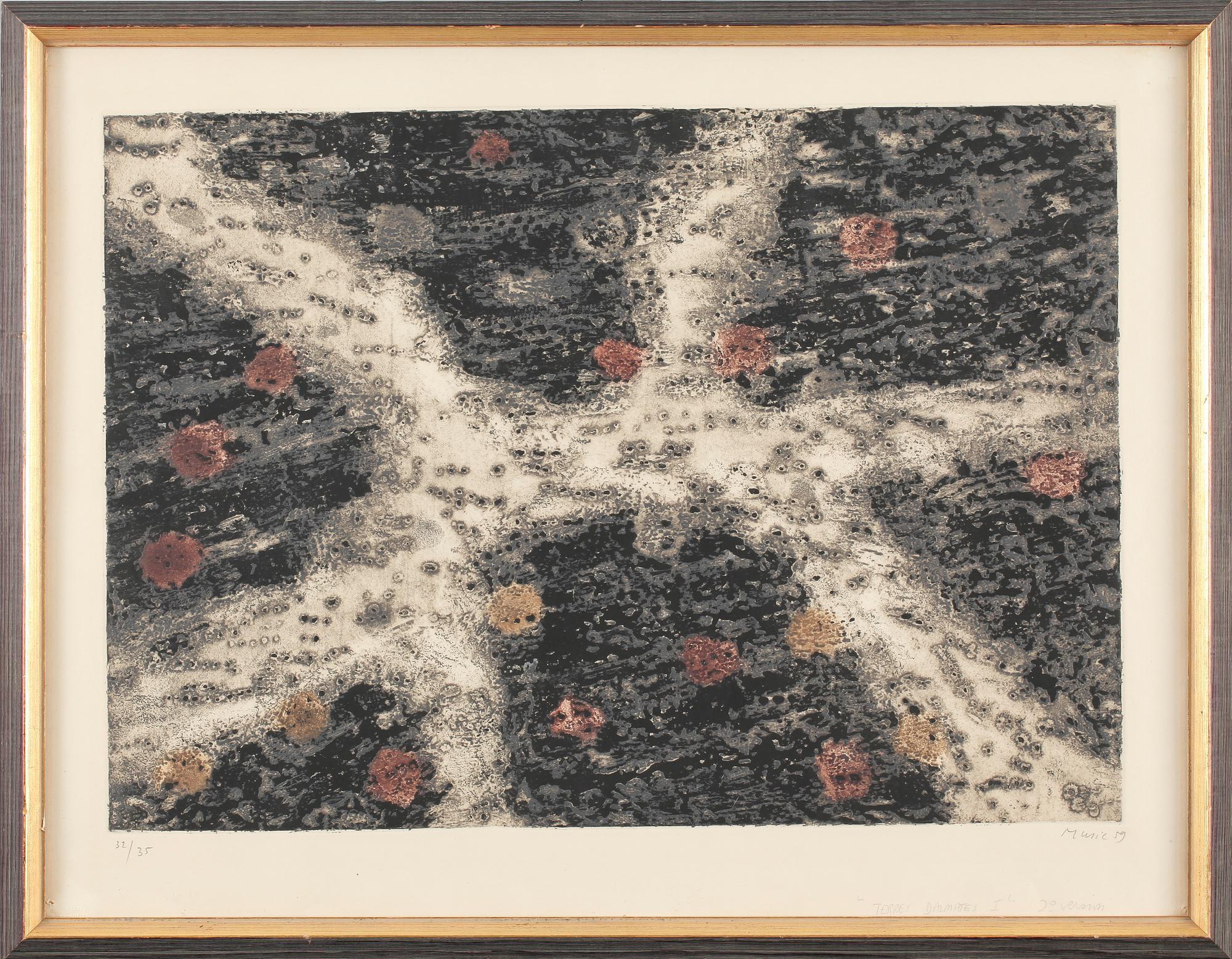 ANTONIO ZORAN MUSIC, etsning, sign, dat 59 o numr 32/35.