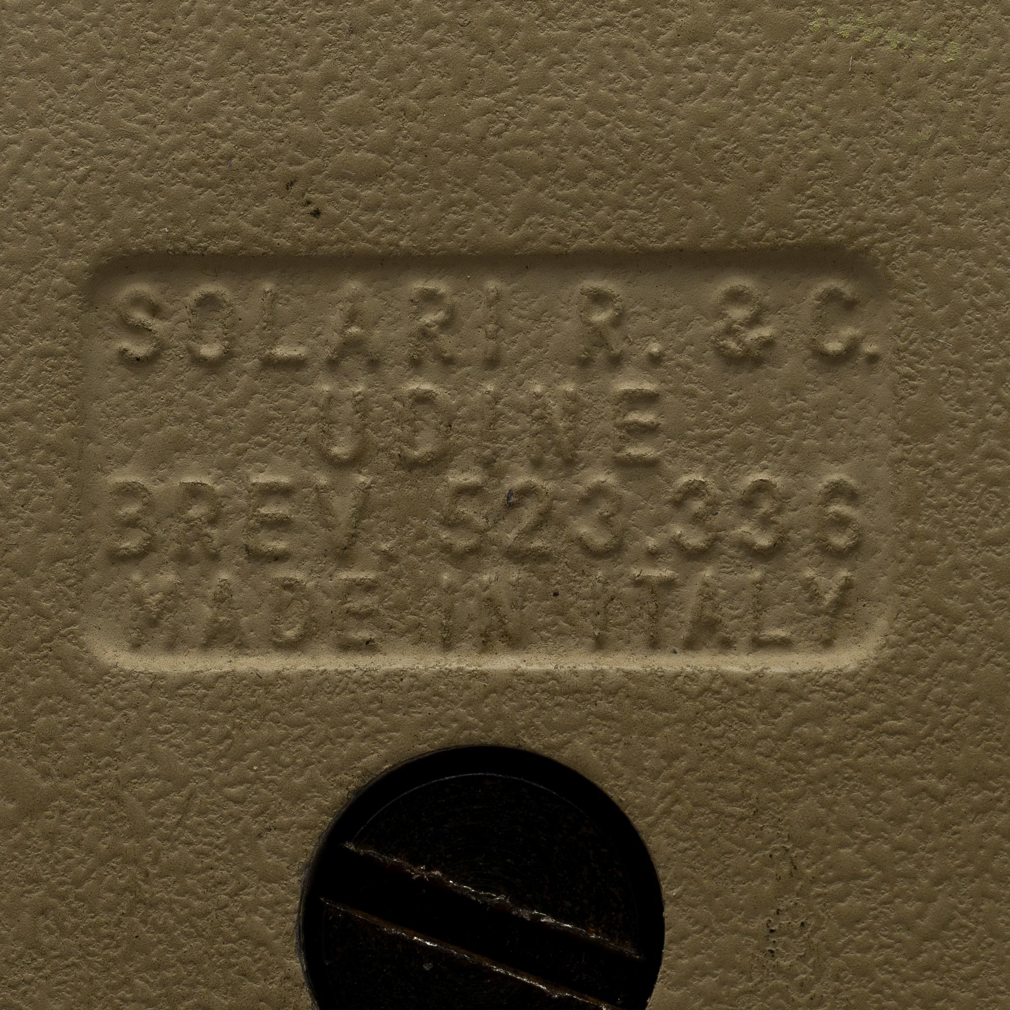 CLOCK, "Cifra 5", Gino Valle, Solari R. & C. Udine, Made in Italy.