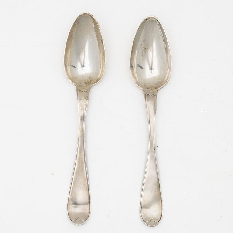 Jacob Ängman, smörknivar, 6 st, silver, "Rosenholm", GAB, Eskilstuna 1990-93.