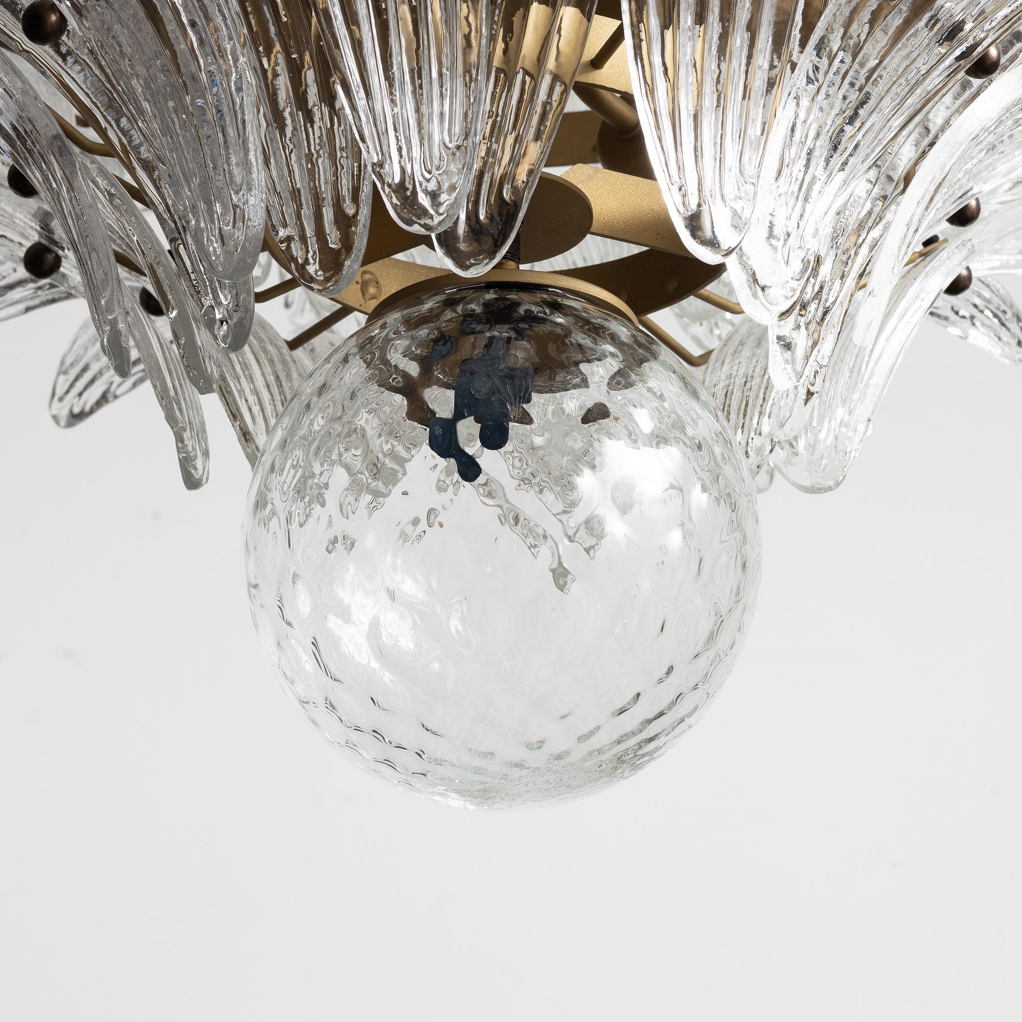 A 'Gatsby' chandelier, Murano.
