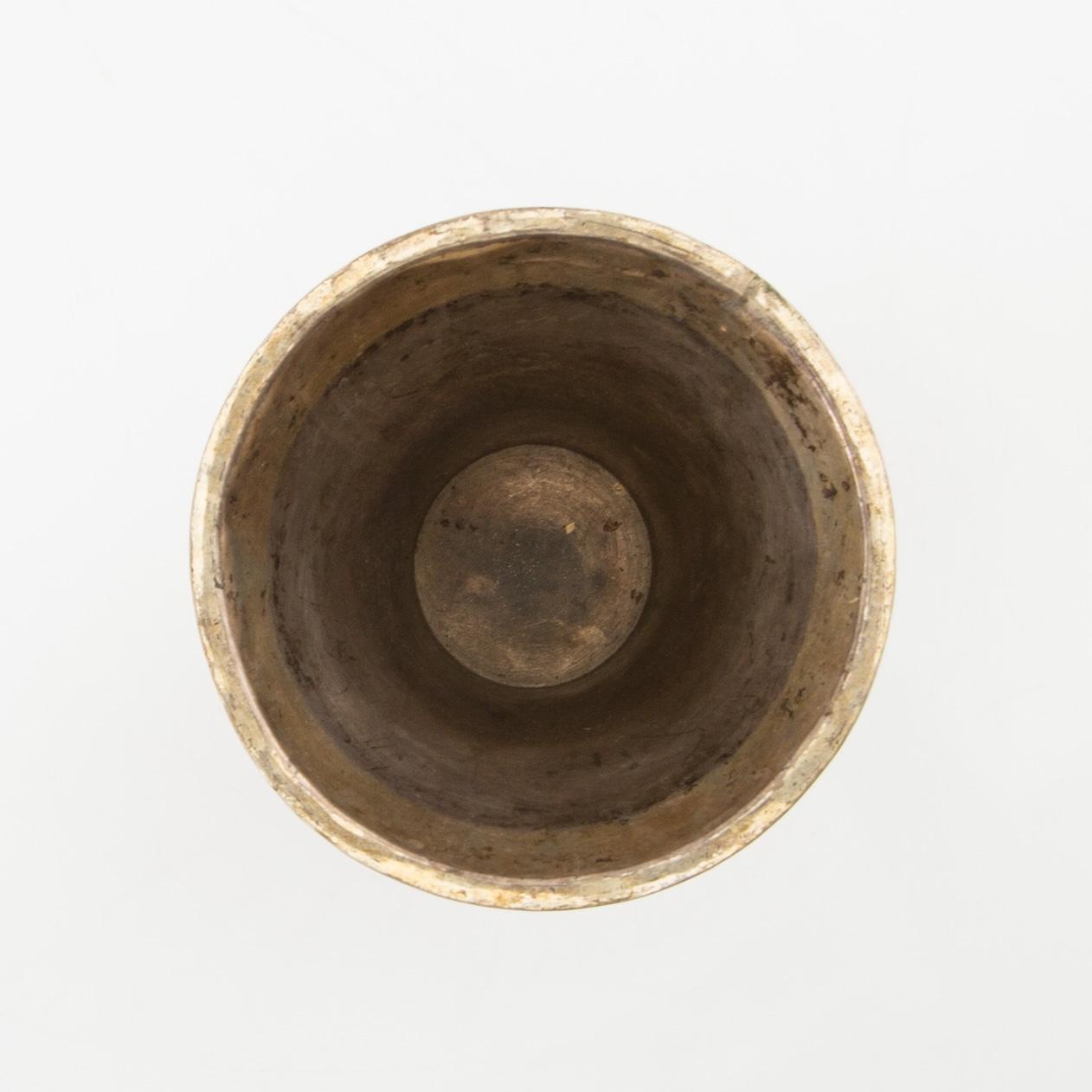 Conrad Gadd pokal/bägare silver delvis förgylld Kristianstad 1749.