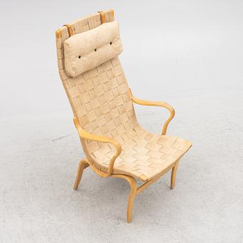 Bruno Mathsson, An 'Eva high' armchair, Firma Karl Mathsson, Värnamo, 1972.