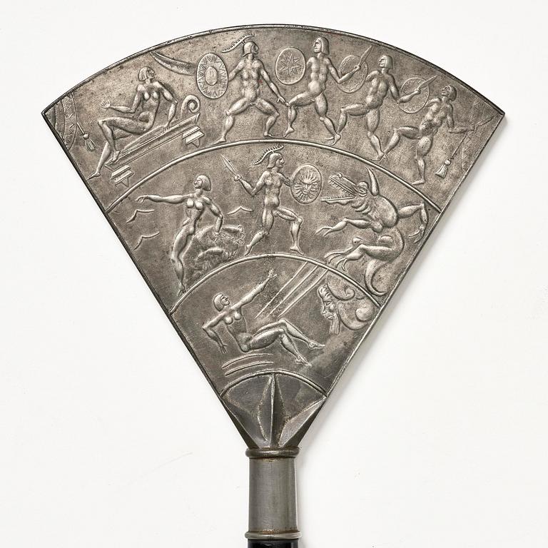 Nils Fougstedt, handspegel, modell "A 619", Firma Svenskt Tenn, Stockholm, 1920-30-tal.