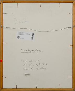 CHRISTER VON ROSEN, akryl, uppfodrad, sign och dat 10.9.86.