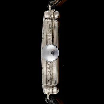 ARMBANDSUR, dam, 14k vitguld, Lambert Bros, New York, USA, 1920/30-tal.