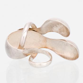 A PAULA HÄIVÄOJA RING, silver. Helsinki Finland 1970.