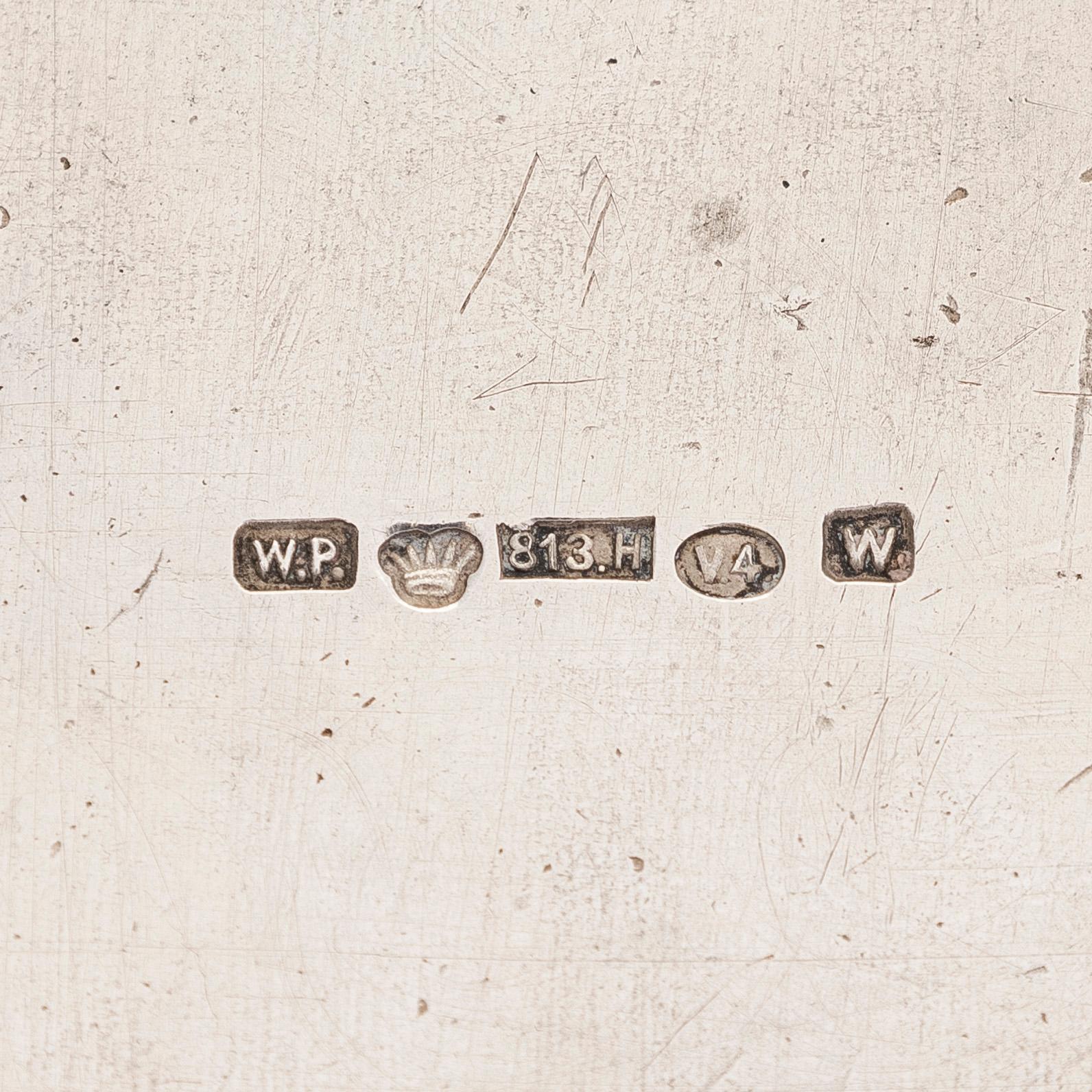 Wilhelm Porthan, saltstol, silver, Viborg 1902.