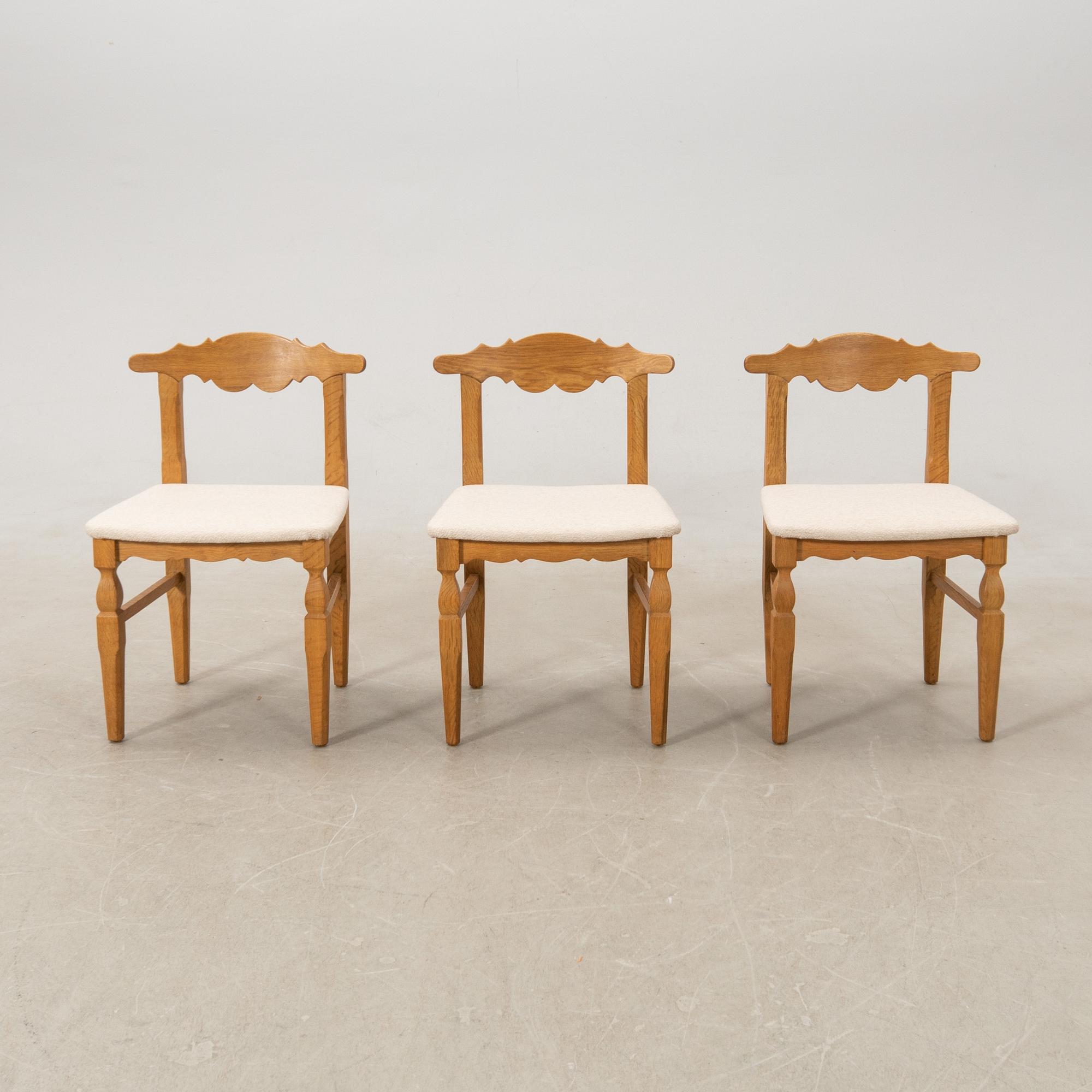 Henning Kjærnulf, dining group 7 dlr EG furniture Denmark 1960s.
