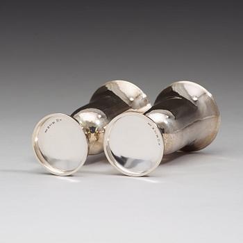 A pair of Swedish 20th century silver cups, marks of Sigurd Persson, Stockholm 1961.
