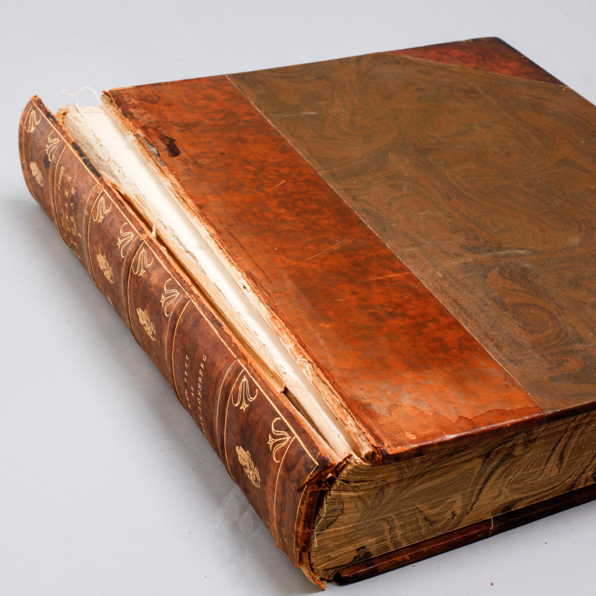 M, W & F VON WRIGHT, books, three volumes, 'Svenska fåglar', A. Börtzells tryckeri AB Stockholm, 1924-1929.