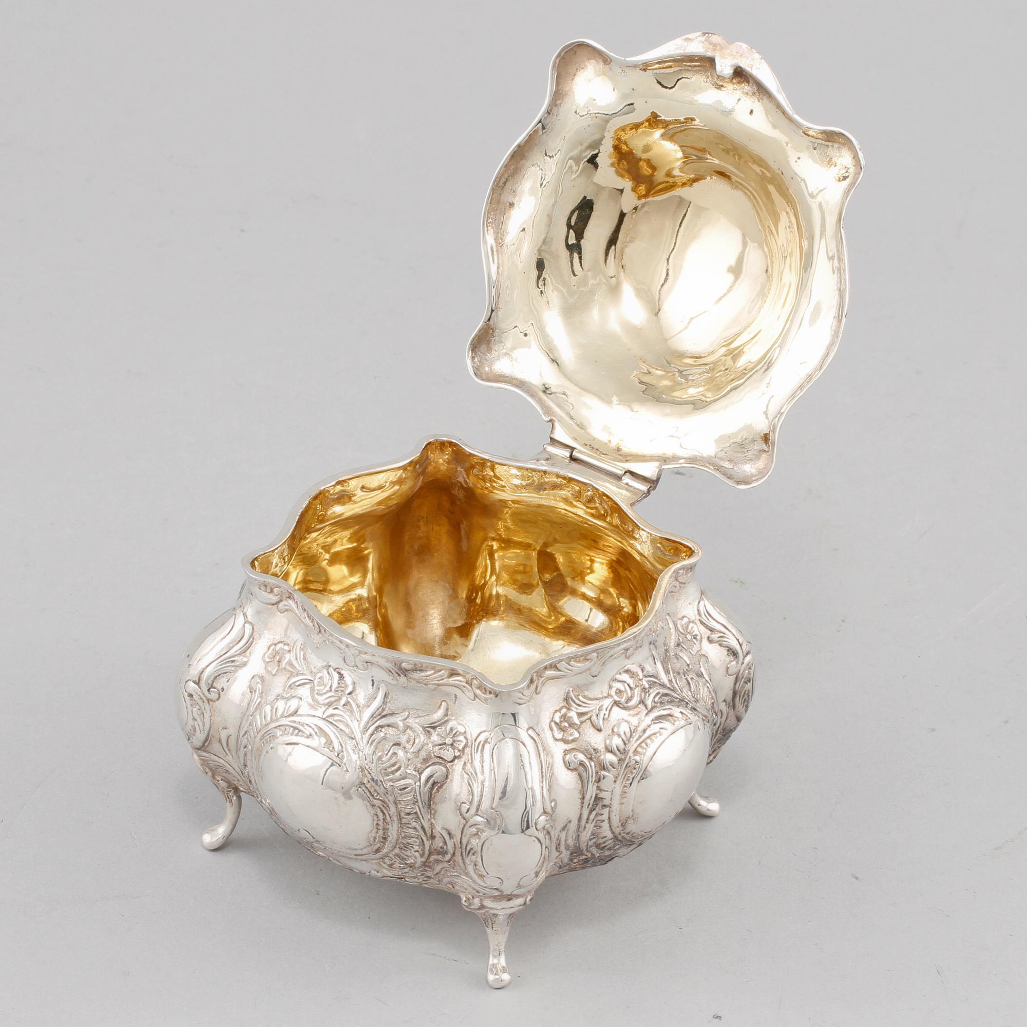 SOCKERSKRIN, silver, GEWE, 1975. Vikt ca 330 g.