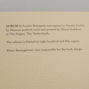 A book, Louise Bourgeois: Album. New York 1994.