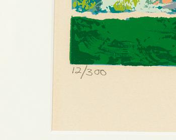 LeRoy Neiman, "Sun serve".